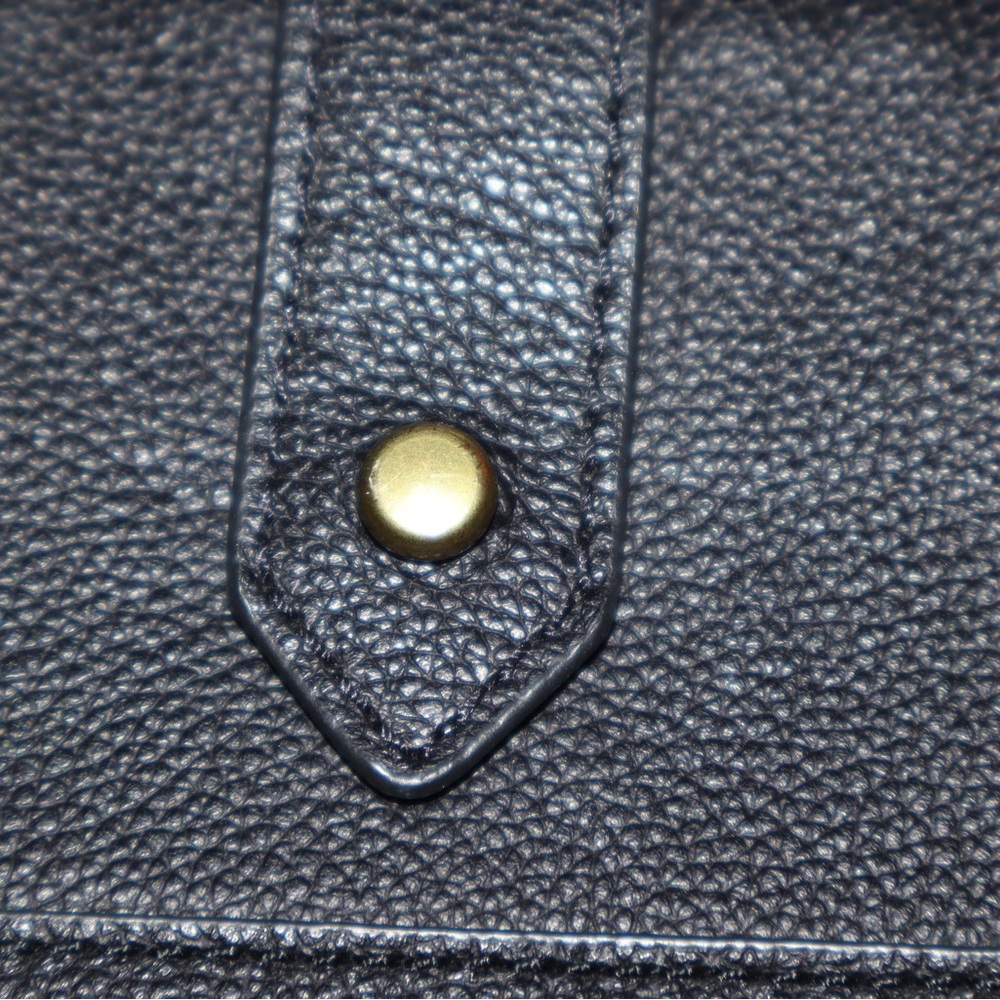 Fossil Lainie Clutch Black Leather Wallet With Gray Interior - Picture 7 of 8